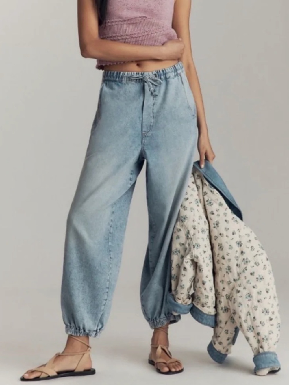 Anthropologie Pilcro Beachy High-Rise Parachute Balloon Jeans Size Medium